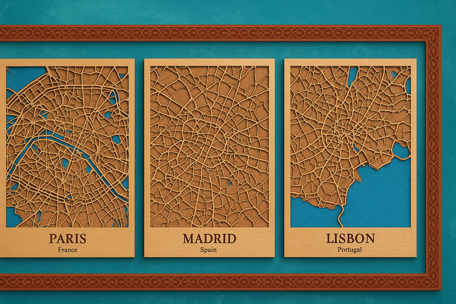 Explora cada ciudad, cada calle… en madera.